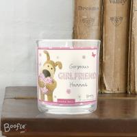 Personalised Boofle Flowers Scented Jar Candle Extra Image 1 Preview